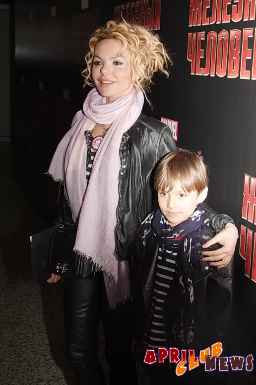 Маша Цигаль с сыном